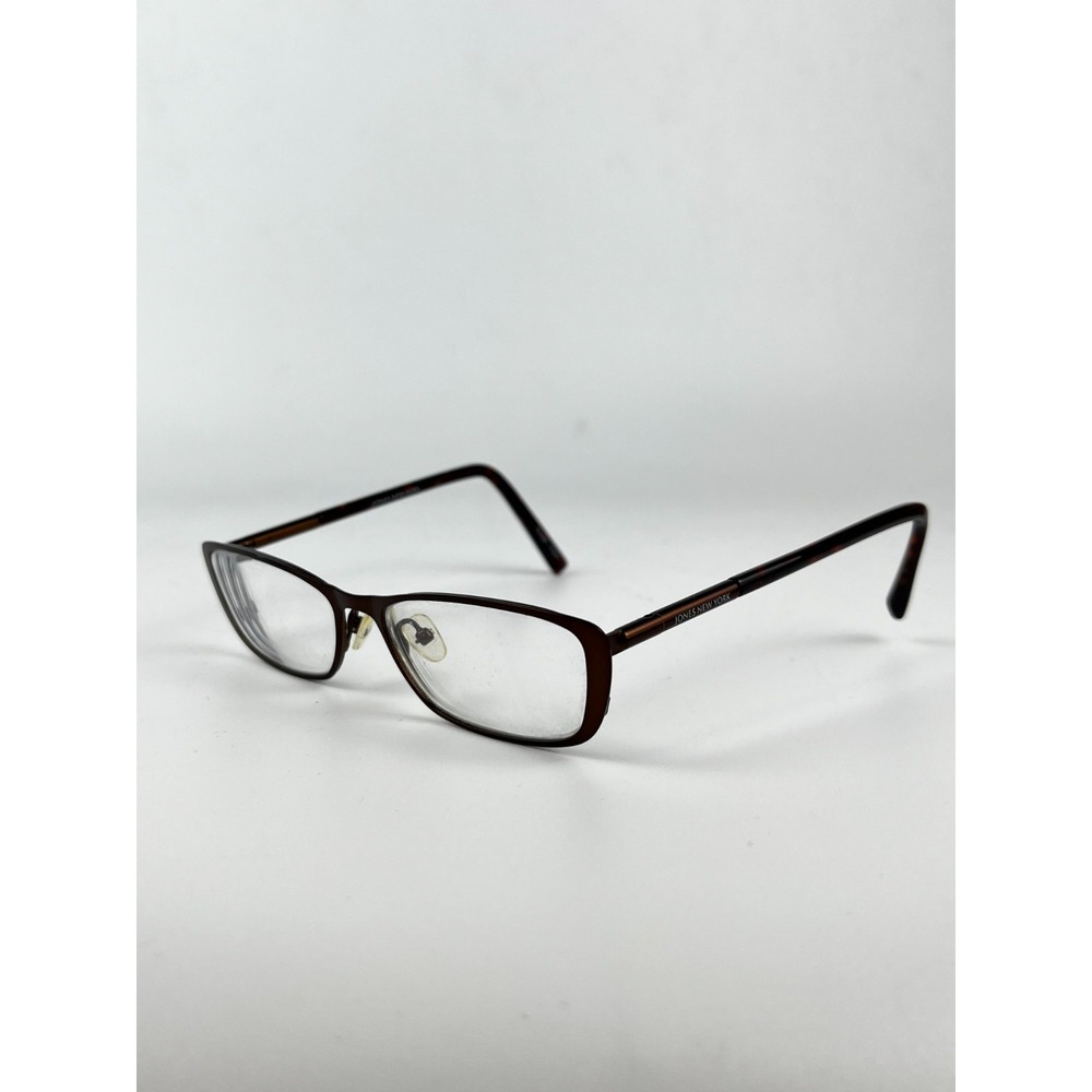 Jones New York J140 Women's Eyeglasses Frame Brown Plastic Full Rim 51-15-135 mm